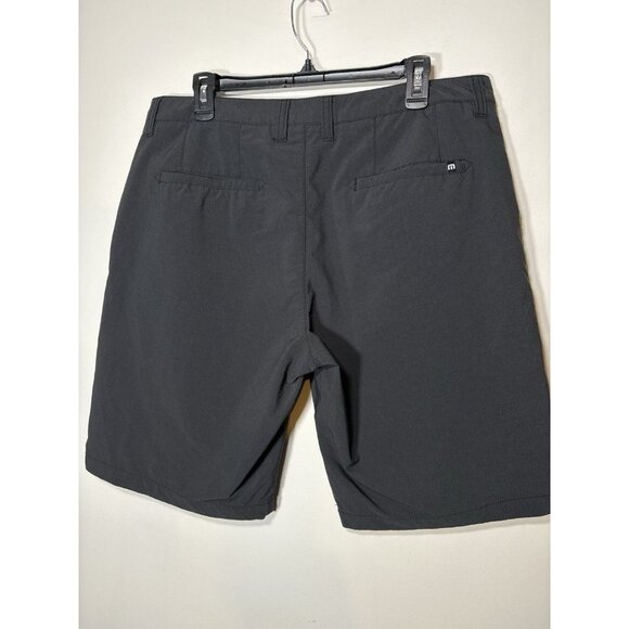 TRAVIS MATTHEW Wanderlust Golf Shorts Black Flat Front Size 36 - Picture 4 of 6